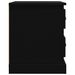 Table de chevet noir 39x39x47,5 cm bois d’ingénierie - Photo n°8
