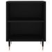 Table de chevet noir 40x30x50 cm bois d’ingénierie - Photo n°4