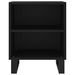 Table de chevet noir 40x30x50 cm bois d’ingénierie - Photo n°4