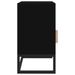 Table de chevet noir 40x30x55,5 cm bois d’ingénierie et fer - Photo n°7
