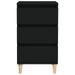 Table de chevet noir 40x35x70 cm bois d’ingénierie - Photo n°6