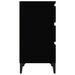 Table de chevet noir 40x35x70 cm bois d’ingénierie - Photo n°8