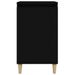 Table de chevet noir 40x35x70 cm bois d’ingénierie - Photo n°5