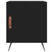 Table de chevet noir 40x40x50 cm bois d’ingénierie - Photo n°4