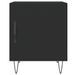 Table de chevet noir 40x40x50 cm bois d’ingénierie - Photo n°6
