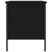 Table de chevet noir 40x42x50 cm bois d’ingénierie - Photo n°7