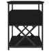 Table de chevet noir 40x42x55 cm bois d’ingénierie - Photo n°7