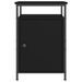 Table de chevet noir 40x42x60 cm bois d’ingénierie - Photo n°6