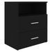 Table de chevet Noir 50x32x60 cm - Photo n°1