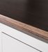 Table de chevet provençale bois massif de mindi blanc et marron Kirest 130 cm - Photo n°4