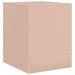 Table de chevet rose 34,5x39x44 cm acier - Photo n°9