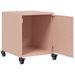 Table de chevet rose 36x38,5x43,5 cm acier - Photo n°10