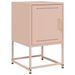 Table de chevet rose 36x39x60,5 cm acier - Photo n°2