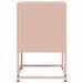 Table de chevet rose 36x39x60,5 cm acier - Photo n°7