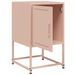 Table de chevet rose 36x39x60,5 cm acier - Photo n°9