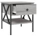 Table de chevet sonoma gris 40x42x45 cm bois d'ingénierie - Photo n°6