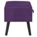 Table de chevet velours violet et pieds pin massif Twilly - Photo n°3