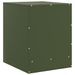 Table de chevet vert olive 34,5x39x44 cm acier - Photo n°9