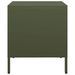 Table de chevet vert olive 35x39x43,5 cm acier - Photo n°6