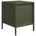 Table de chevet vert olive 35x39x43,5 cm acier - Photo n°7