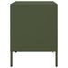 Table de chevet vert olive 36x39x50,5 cm acier - Photo n°7