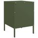 Table de chevet vert olive 36x39x50,5 cm acier - Photo n°8