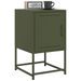 Table de chevet vert olive 36x39x60,5 cm acier - Photo n°4