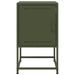 Table de chevet vert olive 36x39x60,5 cm acier - Photo n°6