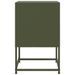 Table de chevet vert olive 36x39x60,5 cm acier - Photo n°7