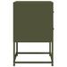 Table de chevet vert olive 36x39x60,5 cm acier - Photo n°7