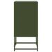 Table de chevet vert olive 36x39x78 cm acier - Photo n°7