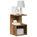 Table de chevet vieux bois 35x35x55 cm bois d'ingénierie - Photo n°1