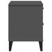 Table de chevet VIKEN gris anthracite bois de pin solide - Photo n°7