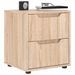 Table de chevet VISNES chêne sonoma 45x40x50 cm bois ingénierie - Photo n°1