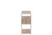 Table de chevet zigzag bois naturel blanc Benji L 50 cm - Photo n°4
