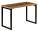 Table de cuisine bois de récupération et pieds métal noir Teiki 115 cm - Photo n°1