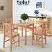 Table de cuisine carrée et 4 chaises bois pinède naturel Kezako - Photo n°5