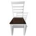 Table de cuisine et 8 chaises bois blanc et marron Blok - Photo n°6