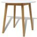 Table de cuisine scandinave ronde et 4 chaises naturel et blanc Domu - Photo n°3