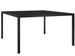 Table de jardin 130x130x72 cm Noir Acier et verre - Photo n°1