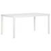 Table de jardin 150x90x72 cm PP Blanc - Photo n°1