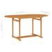 Table de jardin 150x90x75 cm Bois de teck massif - Photo n°6