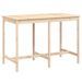 Table de jardin 159,5x82,5x110 cm bois massif de pin - Photo n°1