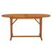 Table de jardin 160x85x75 cm Bois d'eucalyptus solide - Photo n°2