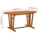 Table de jardin 160x85x75 cm Bois d'eucalyptus solide - Photo n°5