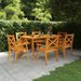 Table de jardin 160x90x75 cm Bois d'acacia solide - Photo n°1