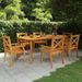 Table de jardin 200x100x75 cm Bois d'acacia solide - Photo n°1