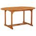 Table de jardin 200x100x75 cm Bois d'eucalyptus solide - Photo n°5