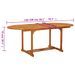 Table de jardin 200x100x75 cm Bois d'eucalyptus solide - Photo n°10