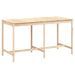 Table de jardin 203,5x90x110 cm bois massif de pin - Photo n°1